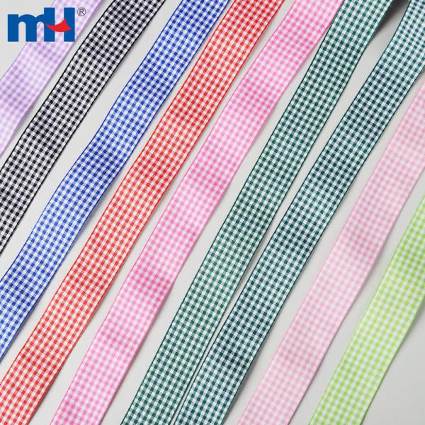 Wire edge patterned ribbon