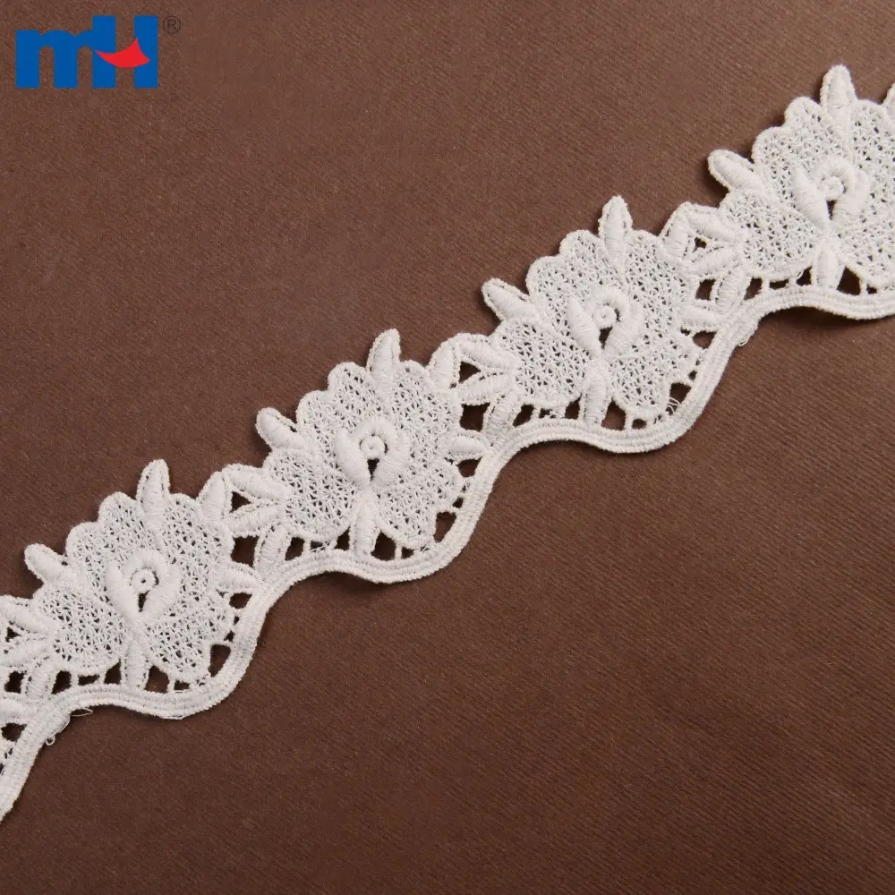 Polyester kimyoviy dantelli trim