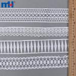 Decoración de encaje químico para vestido.
