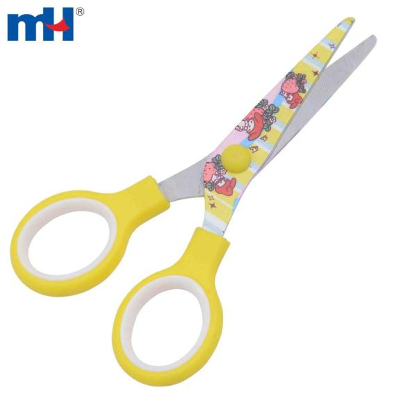 5 inch printed safety scissors for kids