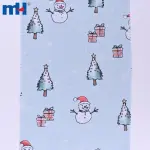 Dokunmamış keçe kumaştan yapılmış Noel temalı baskılar