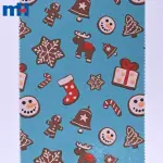 Dokunmamış keçe kumaştan yapılmış Noel temalı baskılar