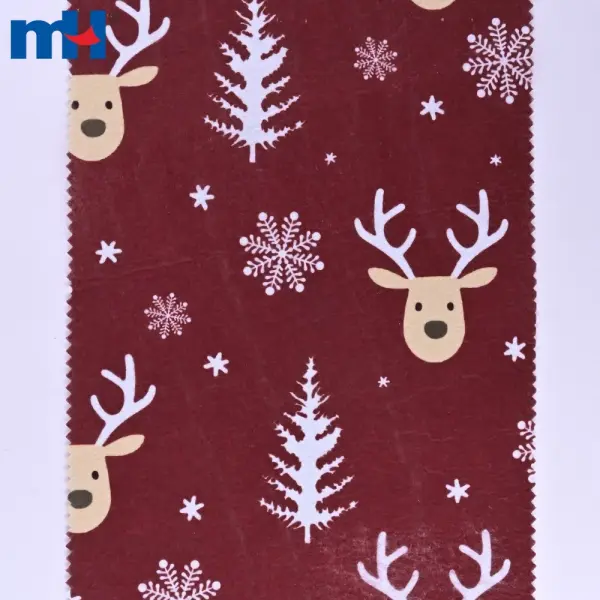 Dokunmamış keçe kumaştan yapılmış Noel temalı baskılar