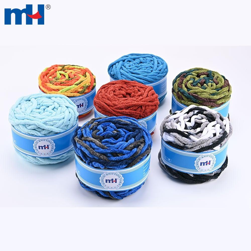 Thick chenille threads