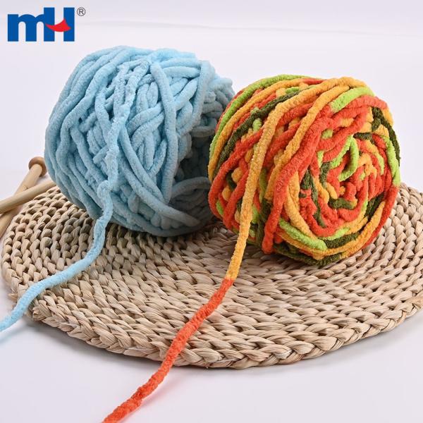 Thick chenille threads