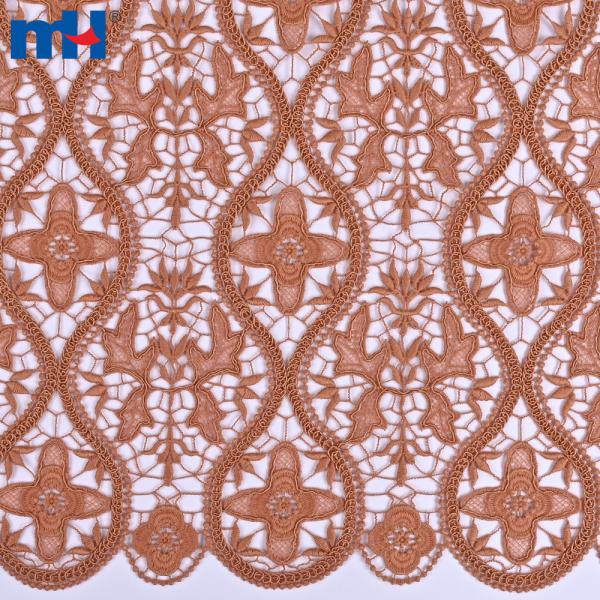 Guipure lace fabric