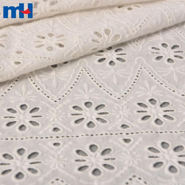 %100 pamuk işlemeli dantel kumaş