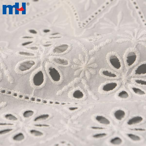 %100 pamuk işlemeli dantel kumaş