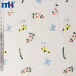 Tessuto di cotone e ricami