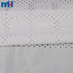 Tessuto di pizzo ricamato 100% cotone
