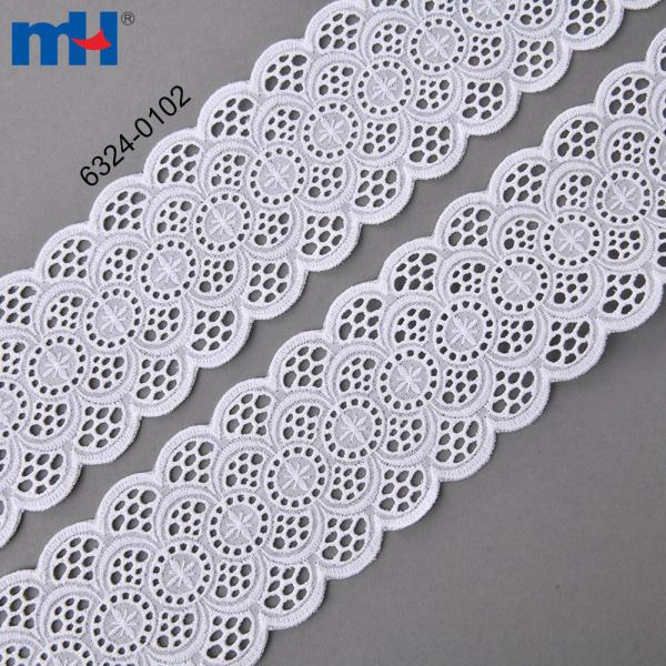 Antique floral lace trim