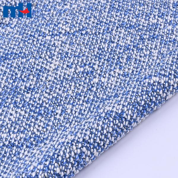 Tessuto tweed di cotone e poliestere tinto in filo