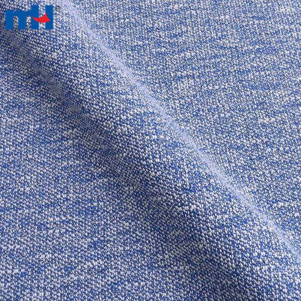 Tessuto tweed di cotone e poliestere tinto in filo