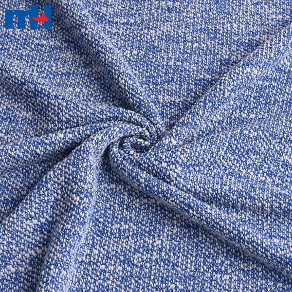 Tessuto tweed di cotone e poliestere tinto in filo
