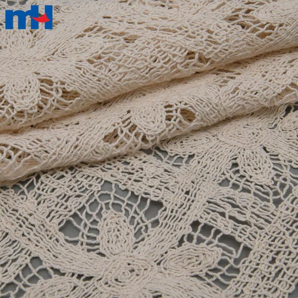 Macrame lace fabric