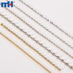 Cucire il rivestimento della catena di strass di cristallo