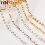 Cucire il rivestimento della catena di strass di cristallo