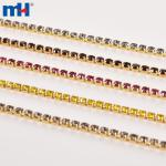 Cucire il rivestimento della catena di strass di cristallo