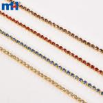 Cucire il rivestimento della catena di strass di cristallo
