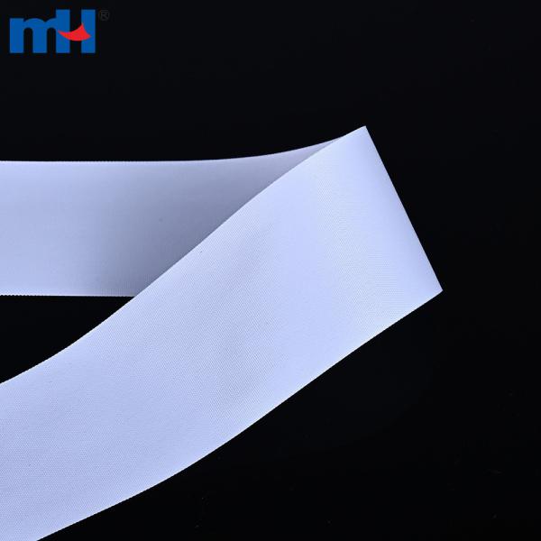 Matte pongee polyester blank label tapes