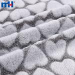 Doppelseitiger Flanell-Fleece im Herzschnitt – weich und elegant