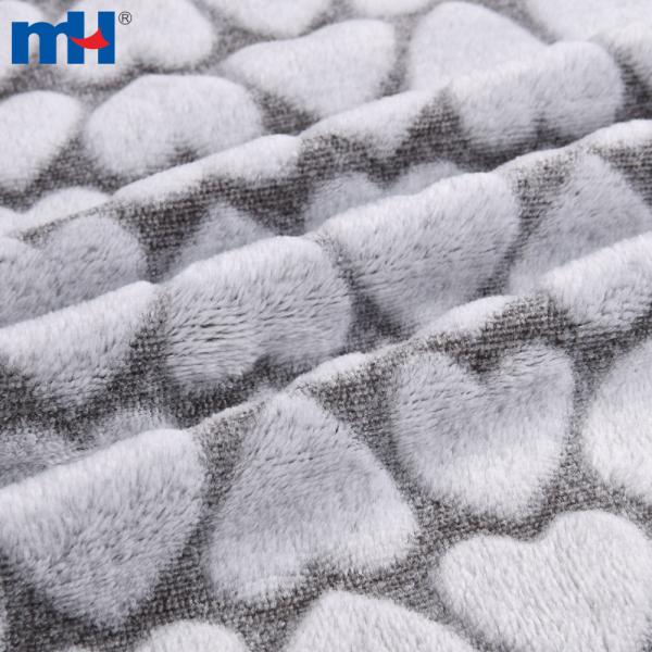 Doppelseitiger Flanell-Fleece im Herzschnitt – weich und elegant