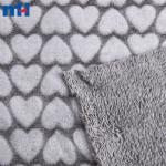 Doppelseitiger Flanell-Fleece im Herzschnitt – weich und elegant