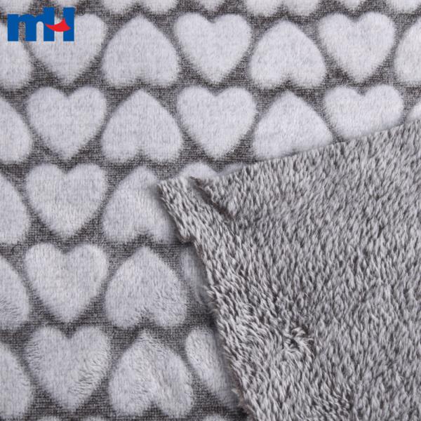 Doppelseitiger Flanell-Fleece im Herzschnitt – weich und elegant
