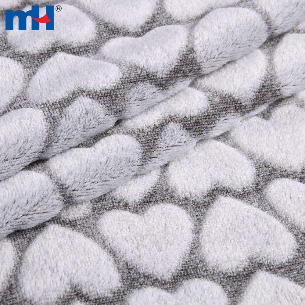 Doppelseitiger Flanell-Fleece im Herzschnitt – weich und elegant