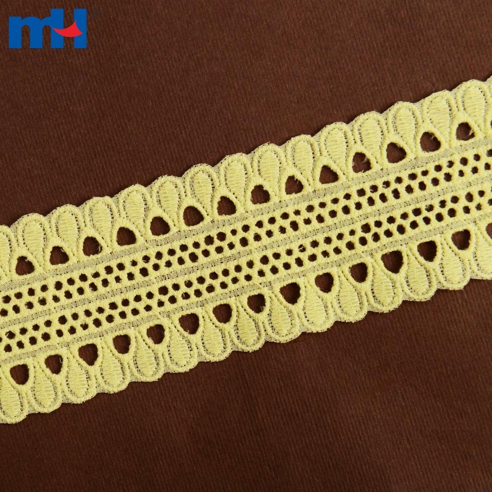 Adorno decorativo de encaje de algodón