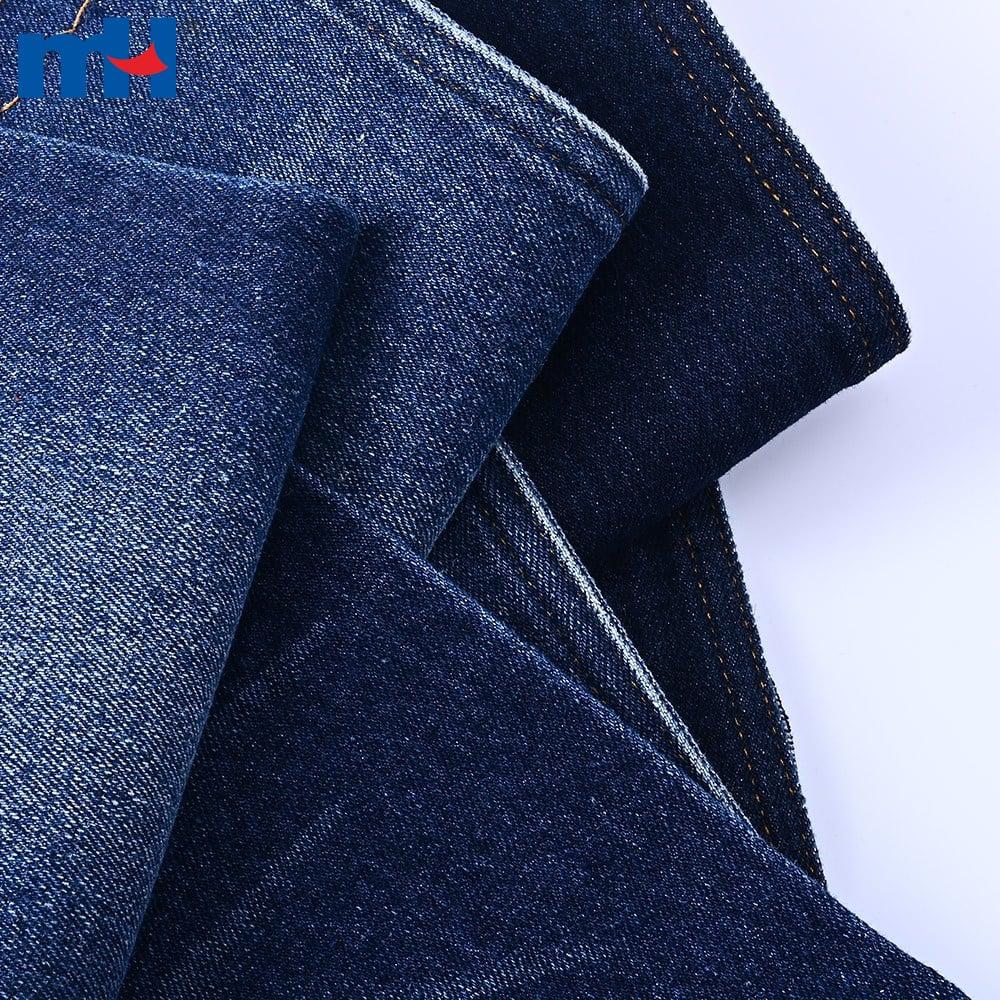 Tessuto denim realizzato in cotone, poliestere, viscosa ed elastan