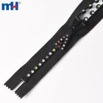 Separate decorative zippers for sewing