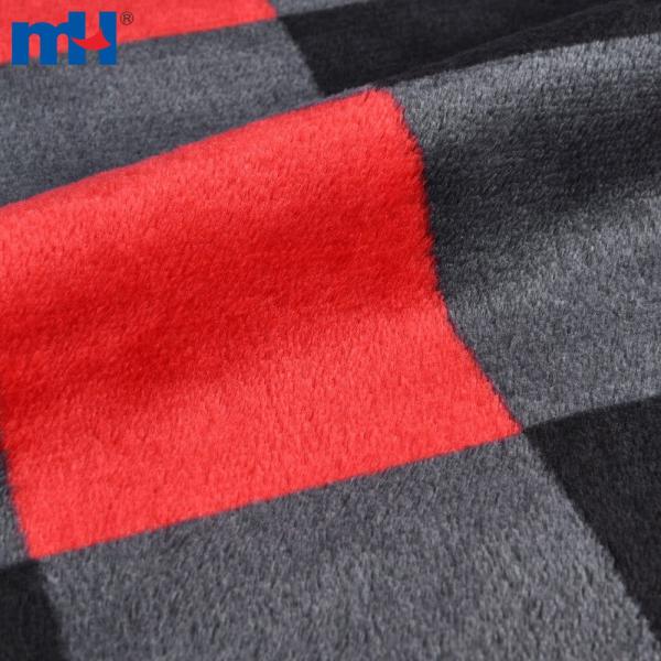 Toptan özel kabartmalı baskılı flanel kumaş