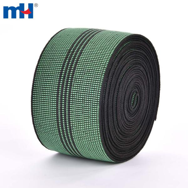 Elastic sofa upholstery belt