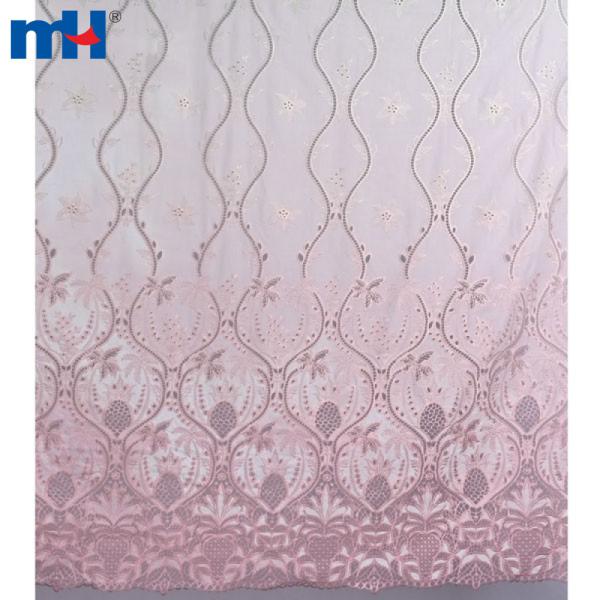 Ön panelde lazer kesim işlemeli pamuklu kumaş - 130cm