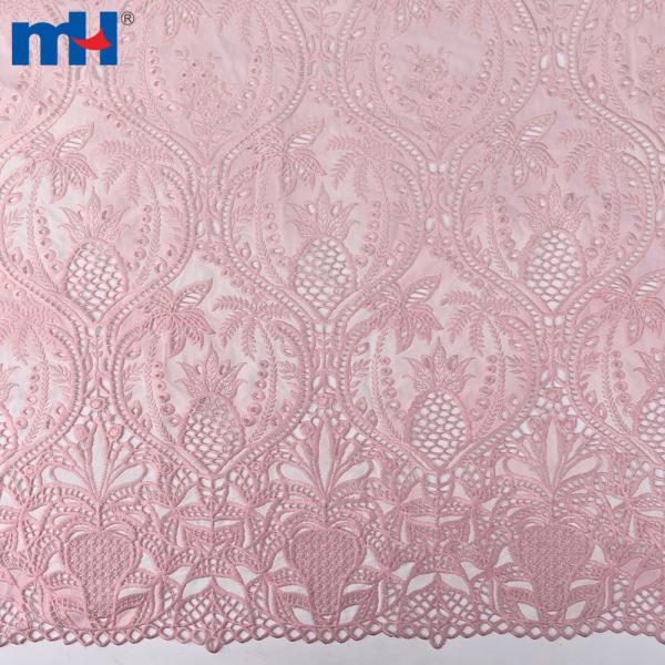 Ön panelde lazer kesim işlemeli pamuklu kumaş - 130cm