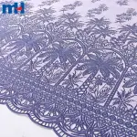 Baumwoll-Spitzenstoff mit Ombre-Stickerei – fertiger Vorrat für traditionelle Kleidung