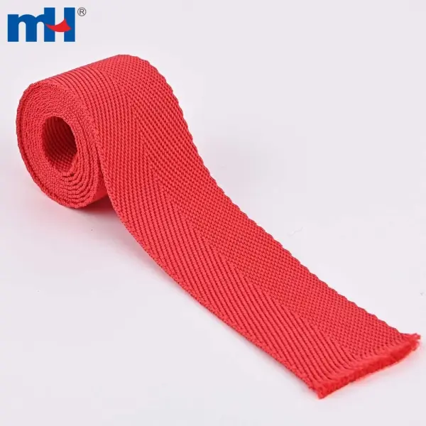 Polyester herringbone ribbon