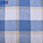 12S*12S 190 g/m² karierter Stoff aus recycelter Baumwolle für Hemden