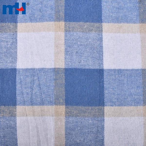 12S*12S 190 g/m² karierter Stoff aus recycelter Baumwolle für Hemden