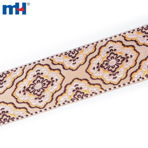 Cinta bordada jacquard