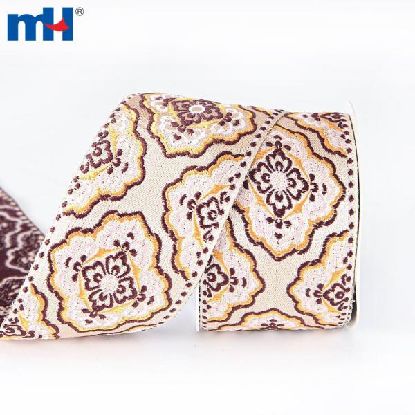 Cinta bordada jacquard