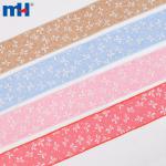 40mm floral print burlap ribbon