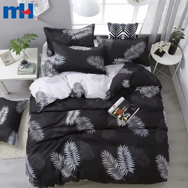 Set biancheria da letto in quattro pezzi | Set biancheria da letto in fibra di poliestere