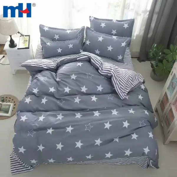 Set biancheria da letto in quattro pezzi | Set biancheria da letto in fibra di poliestere