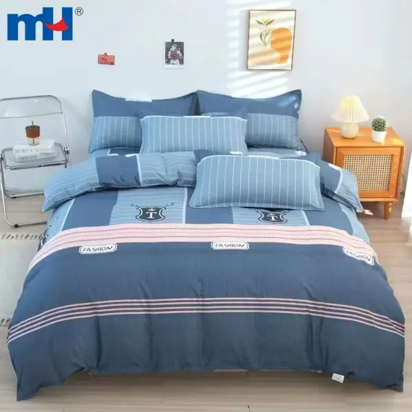Set biancheria da letto in quattro pezzi | Set biancheria da letto in fibra di poliestere