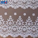 Tessuto di pizzo da sposa con paillettes all'ingrosso