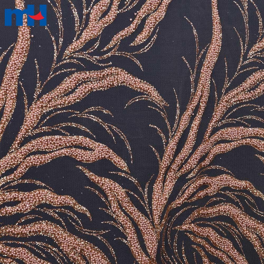 Sequin wedding lace fabric