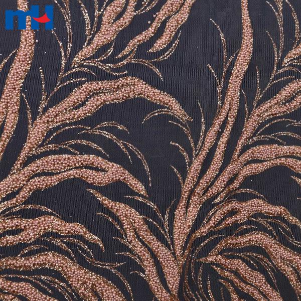 Sequin wedding lace fabric