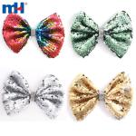 Gomas para el pelo decoradas con lentejuelas brillantes.